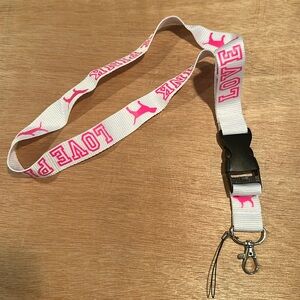 Love Pink Key Chain Holder Strap